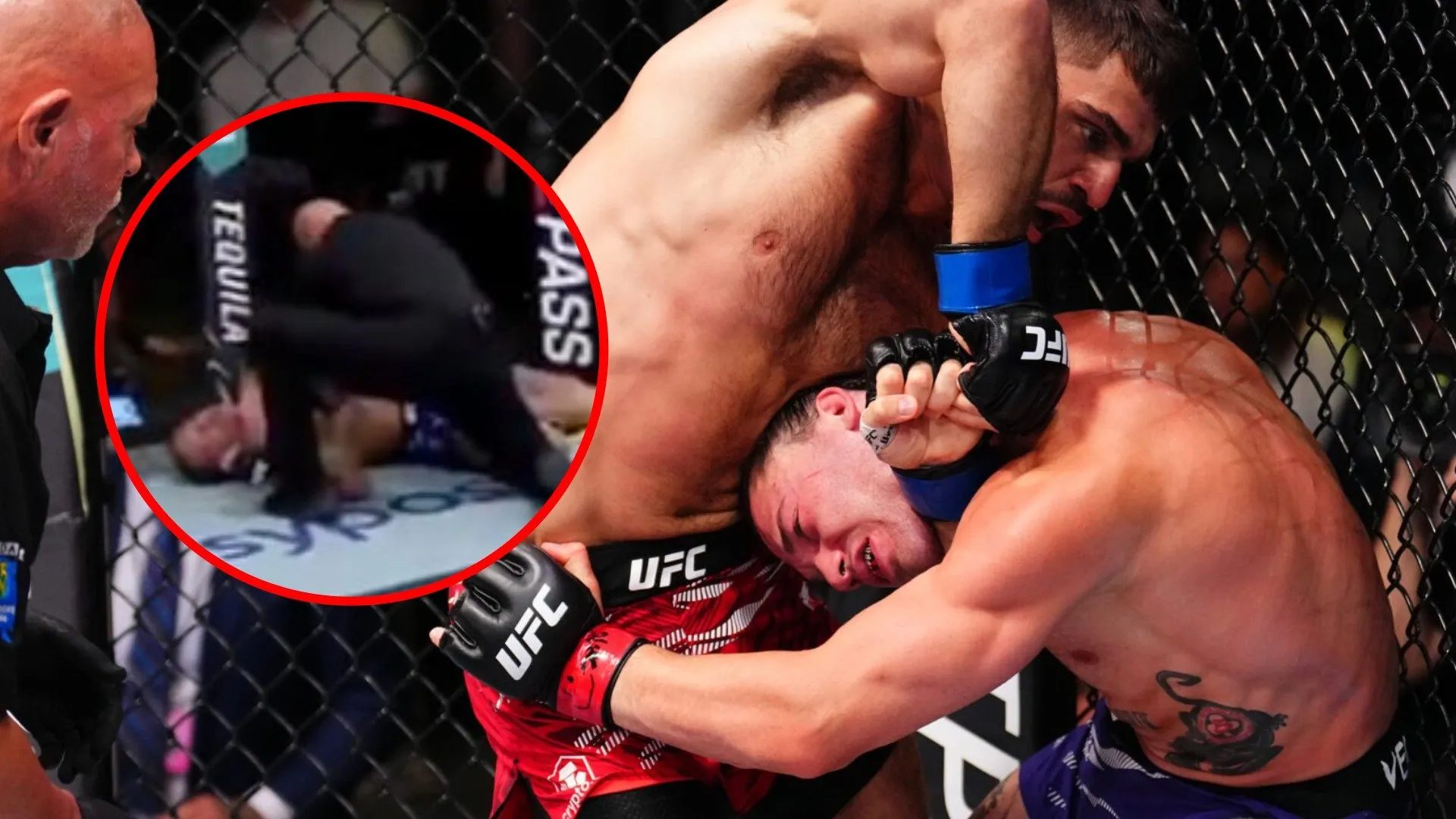 "Benar-benar tidak sopan"... Petarung UFC murka atas close-up brutal welterweight kejang-kejang di UFC Vegas 107